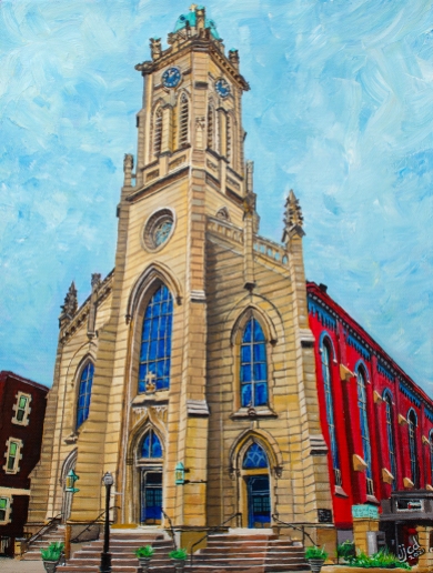 St. Xavier Church, Cincinnati | edding Day 12" x 16" ~ SOLD